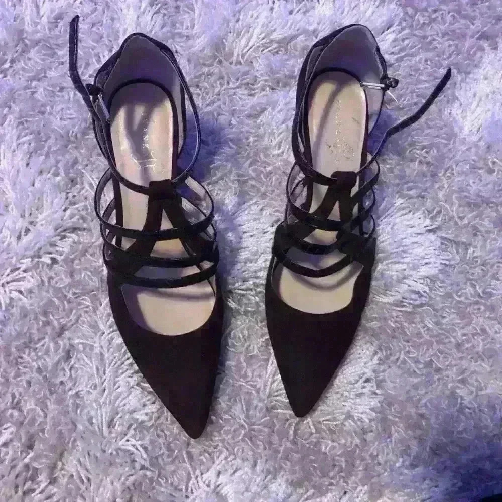 IVANKA TRUMP purple suede pumps size 8M - Picture 9 of 11